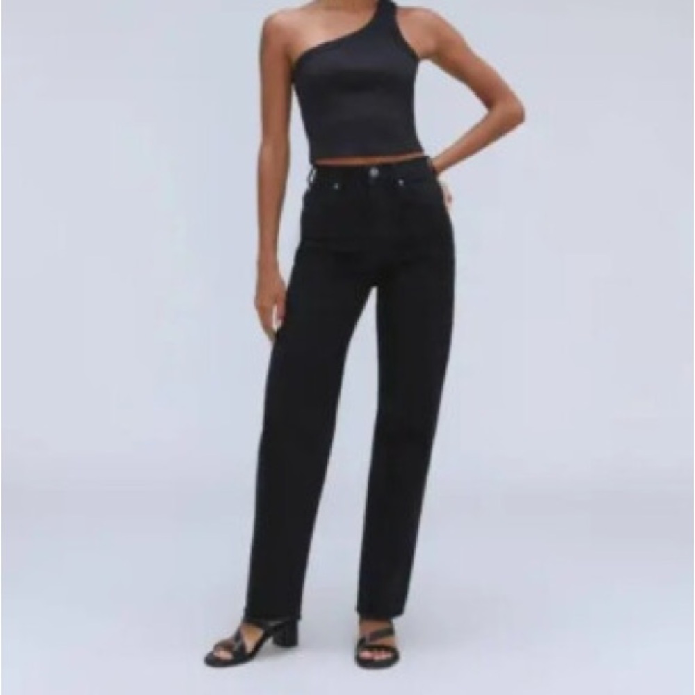 Everlane High Rise Straight Leg Jeans